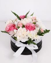 Box with White and Pink Flowers Box with White and Pink Flowers