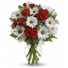 Carnation and  Gerberas Vase